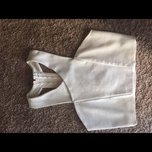White crop top from Express. Size Small.